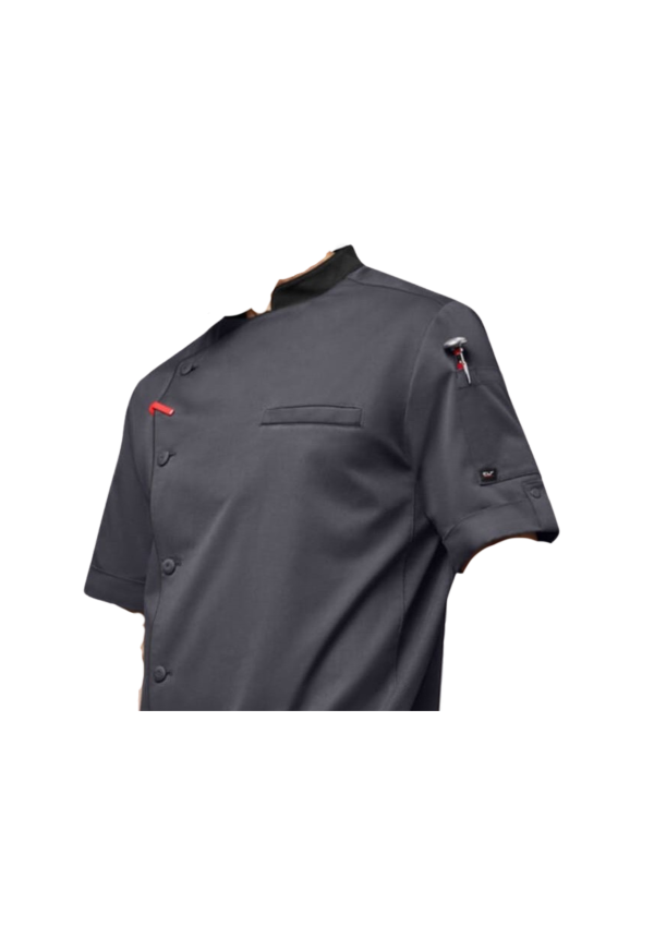 Chef Coats 6 botones cuello chino - Imagen 2